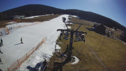 Dolní část sjezdovky Skiareálu Ramzová