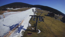 Dolní část sjezdovky Skiareálu Ramzová