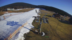 Dolní část sjezdovky Skiareálu Ramzová