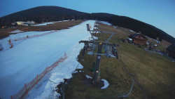 Dolní část sjezdovky Skiareálu Ramzová