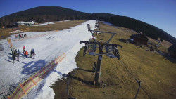 Dolní část sjezdovky Skiareálu Ramzová