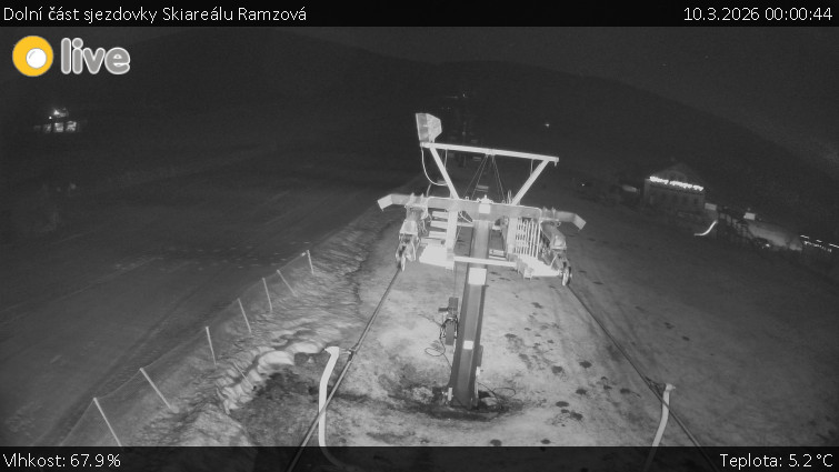 Horské atrakce Ramzová - Dolní část sjezdovky Skiareálu Ramzová - 10.3.2026 v 00:00