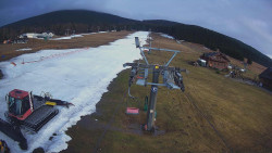 Dolní část sjezdovky Skiareálu Ramzová