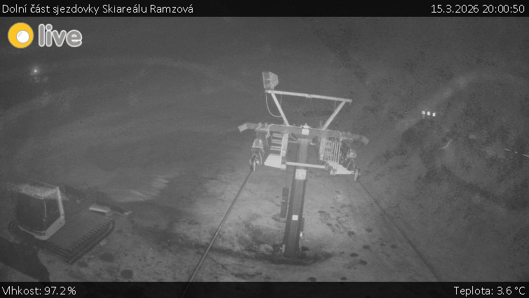 Horské atrakce Ramzová - Dolní část sjezdovky Skiareálu Ramzová - 15.3.2026 v 20:00