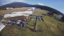 Dolní část sjezdovky Skiareálu Ramzová