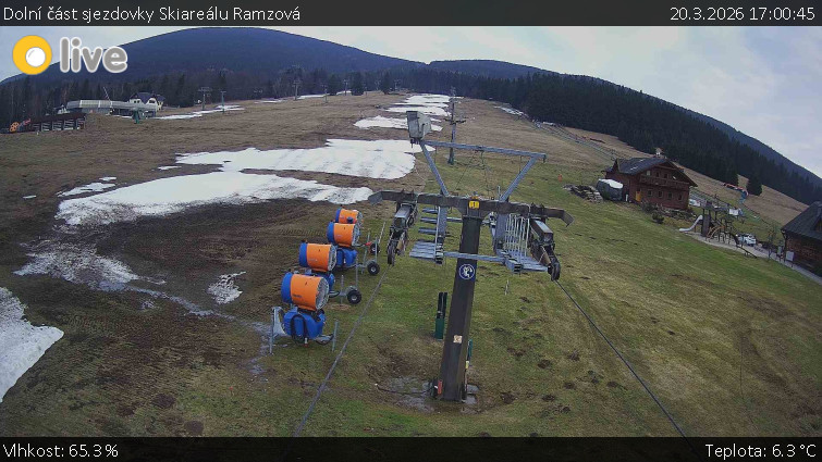 Horské atrakce Ramzová - Dolní část sjezdovky Skiareálu Ramzová - 20.3.2026 v 17:00