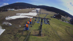 Dolní část sjezdovky Skiareálu Ramzová