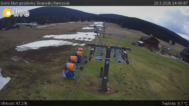 Horské atrakce Ramzová - Dolní část sjezdovky Skiareálu Ramzová - 23.3.2026 v 14:00