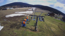 Dolní část sjezdovky Skiareálu Ramzová