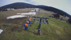 Dolní část sjezdovky Skiareálu Ramzová