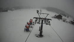 Dolní část sjezdovky Skiareálu Ramzová