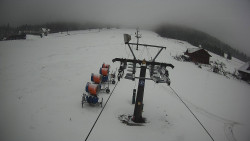 Dolní část sjezdovky Skiareálu Ramzová