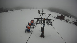 Dolní část sjezdovky Skiareálu Ramzová