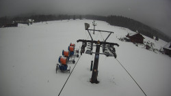 Dolní část sjezdovky Skiareálu Ramzová