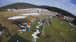 Dolní část sjezdovky Skiareálu Ramzová