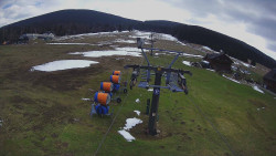 Dolní část sjezdovky Skiareálu Ramzová