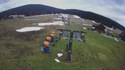 Dolní část sjezdovky Skiareálu Ramzová