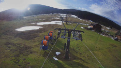 Dolní část sjezdovky Skiareálu Ramzová