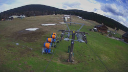 Dolní část sjezdovky Skiareálu Ramzová