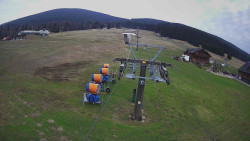 Dolní část sjezdovky Skiareálu Ramzová