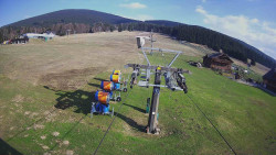 Dolní část sjezdovky Skiareálu Ramzová