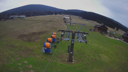 Dolní část sjezdovky Skiareálu Ramzová