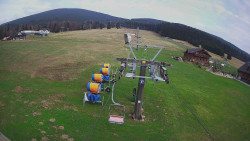 Dolní část sjezdovky Skiareálu Ramzová