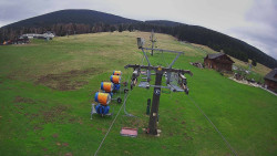 Dolní část sjezdovky Skiareálu Ramzová