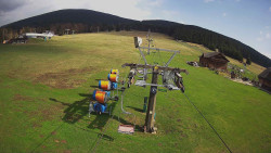 Dolní část sjezdovky Skiareálu Ramzová