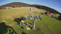 Dolní část sjezdovky Skiareálu Ramzová