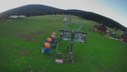 Dolní část sjezdovky Skiareálu Ramzová