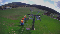 Dolní část sjezdovky Skiareálu Ramzová