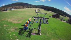 Dolní část sjezdovky Skiareálu Ramzová