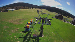 Dolní část sjezdovky Skiareálu Ramzová