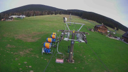 Dolní část sjezdovky Skiareálu Ramzová