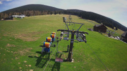 Dolní část sjezdovky Skiareálu Ramzová