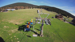 Dolní část sjezdovky Skiareálu Ramzová