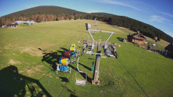 Dolní část sjezdovky Skiareálu Ramzová