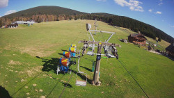 Dolní část sjezdovky Skiareálu Ramzová