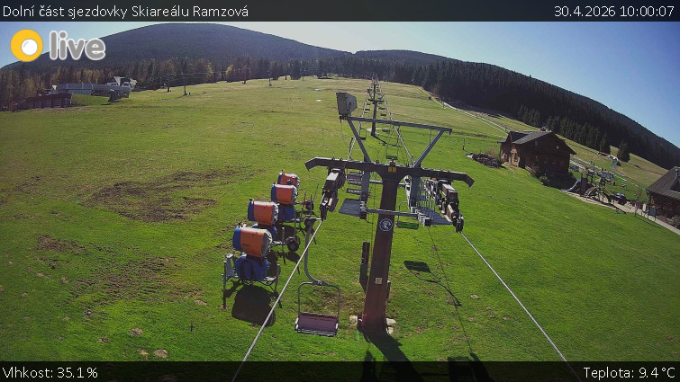 Horské atrakce Ramzová - Dolní část sjezdovky Skiareálu Ramzová - 30.4.2026 v 10:00
