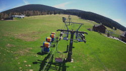 Dolní část sjezdovky Skiareálu Ramzová