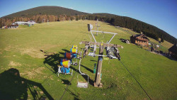 Dolní část sjezdovky Skiareálu Ramzová