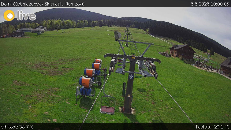 Horské atrakce Ramzová - Dolní část sjezdovky Skiareálu Ramzová - 5.5.2026 v 10:00