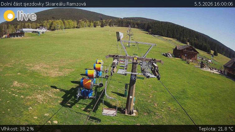 Horské atrakce Ramzová - Dolní část sjezdovky Skiareálu Ramzová - 5.5.2026 v 16:00
