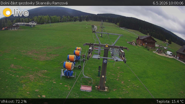 Horské atrakce Ramzová - Dolní část sjezdovky Skiareálu Ramzová - 6.5.2026 v 10:00