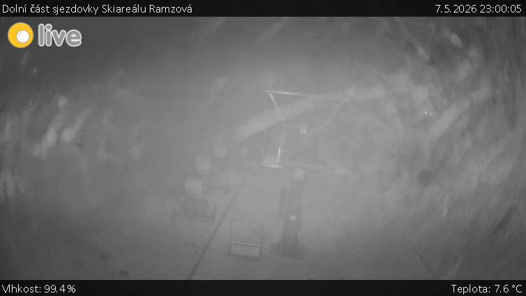 Horské atrakce Ramzová - Dolní část sjezdovky Skiareálu Ramzová - 7.5.2026 v 23:00