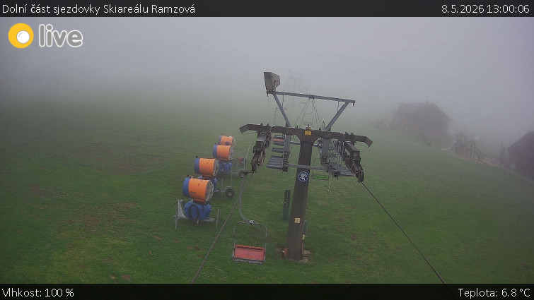 Horské atrakce Ramzová - Dolní část sjezdovky Skiareálu Ramzová - 8.5.2026 v 13:00