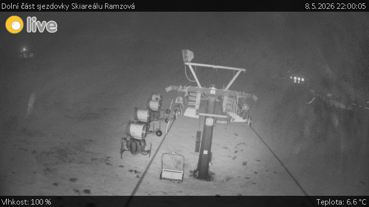 Horské atrakce Ramzová - Dolní část sjezdovky Skiareálu Ramzová - 8.5.2026 v 22:00