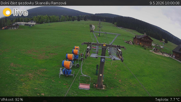 Horské atrakce Ramzová - Dolní část sjezdovky Skiareálu Ramzová - 9.5.2026 v 10:00