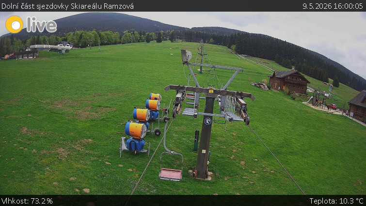 Horské atrakce Ramzová - Dolní část sjezdovky Skiareálu Ramzová - 9.5.2026 v 16:00